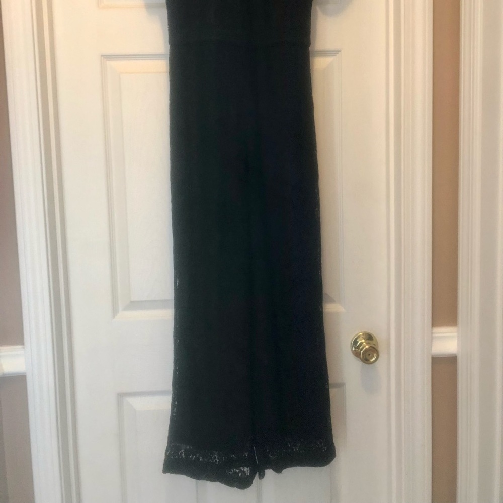 GB Girls Black Lace Jumpsuit. Size 12.